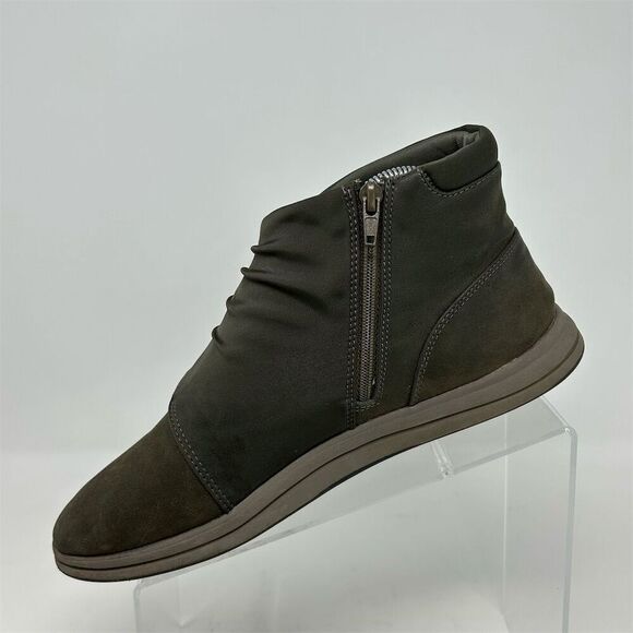 Clarks Cloudsteppers Sillian 2.0 HI Women's Ankle Boots Size 9 Olive Green - Picture 3 of 12